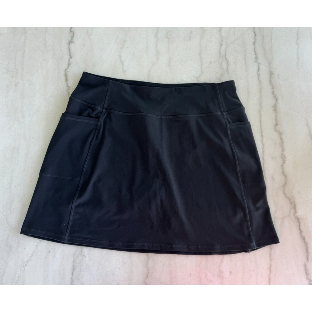 Skechers Womens Go Flex Go Walk High Waisted Skort Size XL Black
